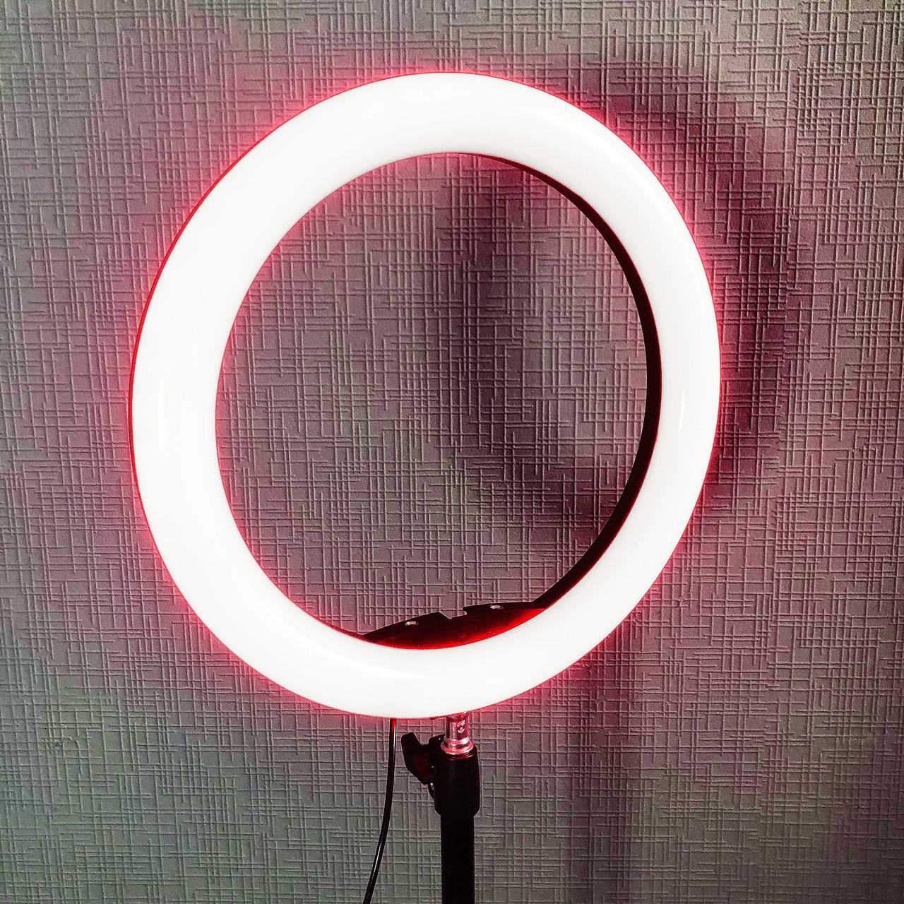 Светодиодная кольцевая лампа +ШТАТИВ кольцо для селфи фото с держателем RGB RL-13 от USB (LED/Лед) MJ-33 LP - фото 4 - id-p2104840104