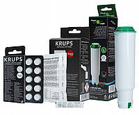 Набор для чистки кофеварки Krups (Порошок Krups F054 / таблетки Krups XS3000 / фильтр Filter Logic CFL-701B)
