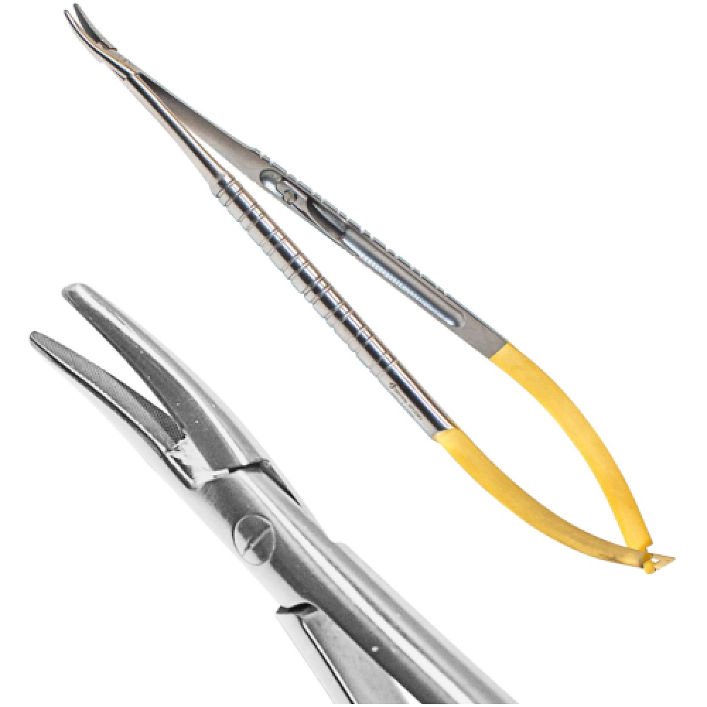 Голкотримач Castroviejo 18 см, вигнутий, (1108В), фото 1