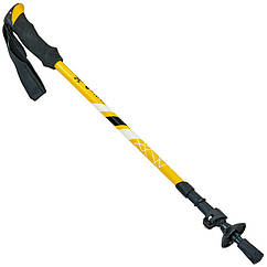 Палиця трекінгова для скандинавської ходьби Zelart Raico 0468 довжина 65-140 см Yellow