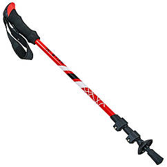 Палиця трекінгова для скандинавської ходьби Zelart Raico 0468 довжина 65-140 см Red