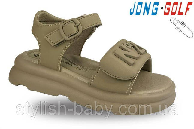 Дитяче літнє взуття гуртом. Дитячі босоніжки 2024 бренда Jong Golf для дівчаток (рр. з 26 по 31), фото 1
