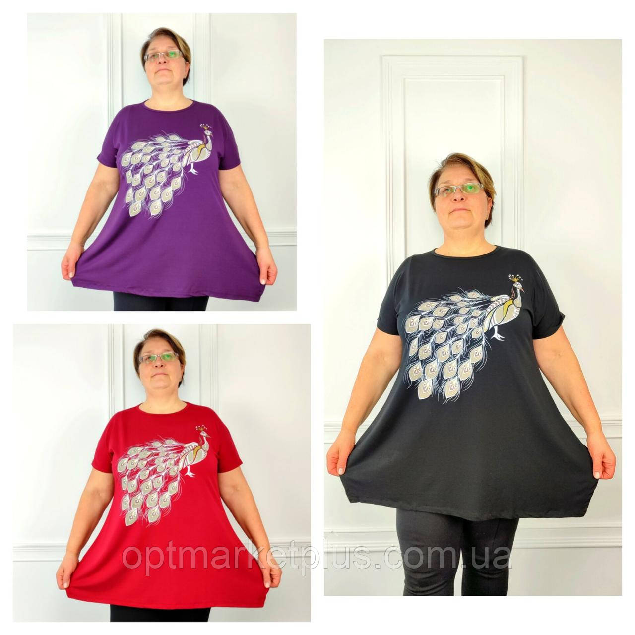 Туніки жіночі СУПЕР БАТАЛ (66-76) Туреччина гуртом купити від складу 7 км Одеса