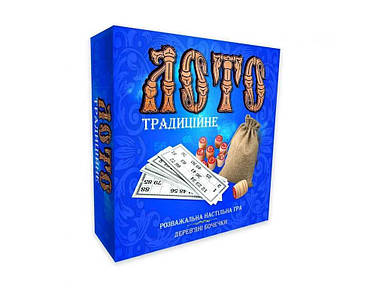 Лото з деревяними бочонками Традиційне (укр) 30315 ТМ STRATEG