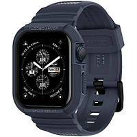 Чехол и ремешок 2в1 Spigen для Apple Watch 45mm/44mm Rugged Armor Pro, Charcoal Gray (ACS00819)