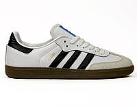 Жіночі чоловічі кросівки Adidas Samba White Black