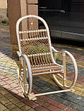 Крісло гойдалка плетена з ротанга + лаза. Арт:9993, фото 2
