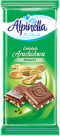 Шоколад молочный Alpinella с Арахисом 90 г (5901806003026)