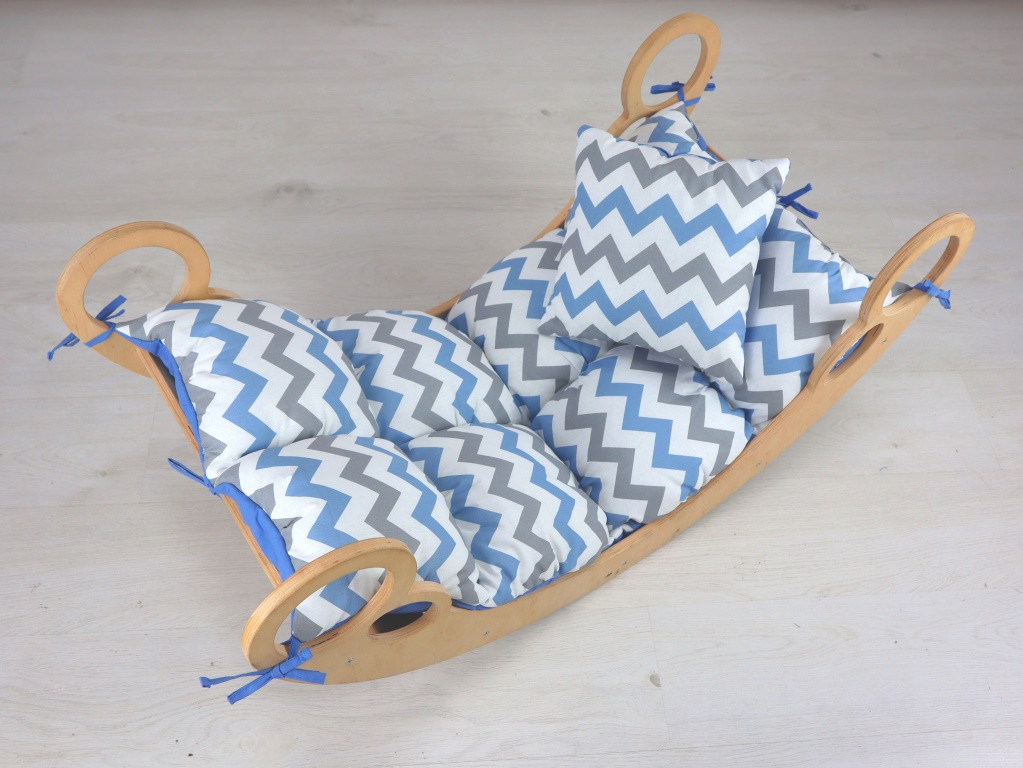 Дитяча гойдалка балансир з матрасиком М'ятний зорепад, фото 1