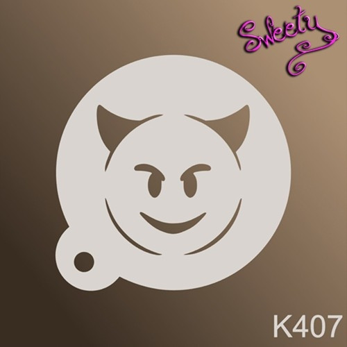 Трафарет для аквагриму багаторазові Смайл, Stencils by Sweety, фото 1