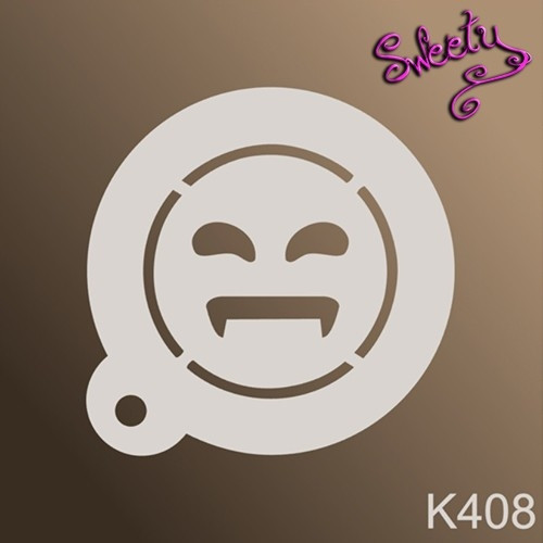 Трафарет для аквагриму багаторазові Смайл, Stencils by Sweety, фото 1