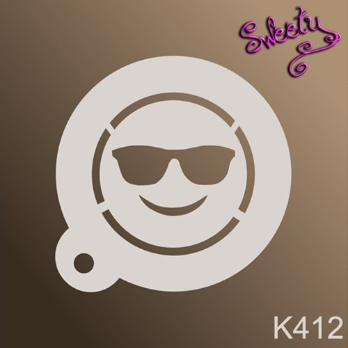 Трафарет для аквагриму багаторазові Смайл, Stencils by Sweety, фото 1