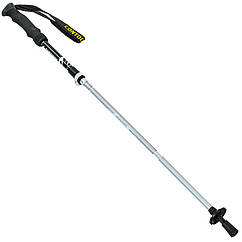 Палиця трекінгова для скандинавської ходьби з металевим тросом Zelart 0466-5 довжина 40-125 см Silver-Black