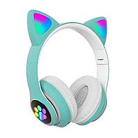 Наушники беспроводные Bluetooth CAT EAR VZV-23M (детские наушники, наушники котик, наушники с ушками) LP