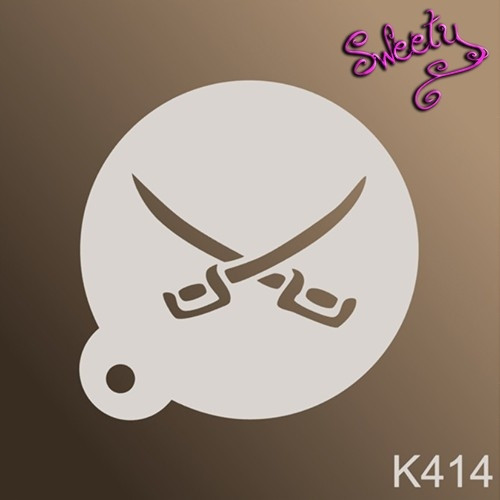 Трафарет для аквагриму багаторазові Пірати, Stencils by Sweety, фото 1