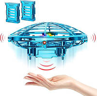 Міні-дрон Квадрокоптер Літаюча тарілка UFO з управлінням рукою