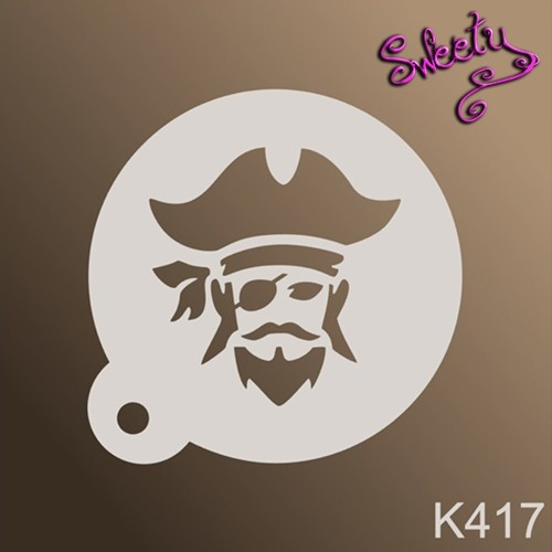 Трафарет для аквагриму багаторазові Пірати, Stencils by Sweety, фото 1