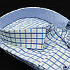 Сорочка чоловіча, прямого покрою, з довгим рукавом, FITMENS FS-003230 Beyaz Saks Mavi 90% бавовна 10%, фото 3