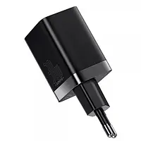 Мережевий Зарядний Пристрій 1Type-C+1USB Baseus Super Si Pro 30W (CCSUPP-E01) Black