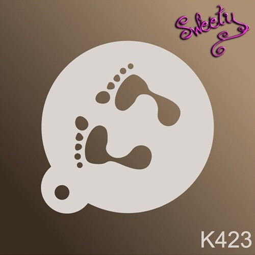 Трафарет для аквагриму багаторазові сліди, Stencils by Sweety, фото 1