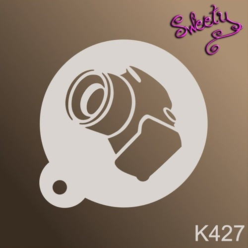 Трафарет для аквагриму багаторазові Камера, Stencils by Sweety, фото 1