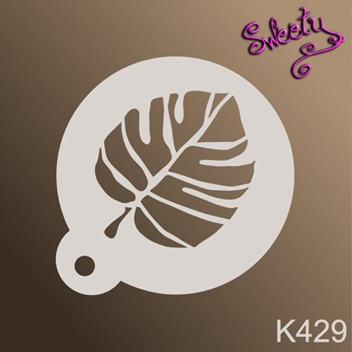 Трафарет для аквагриму багаторазові Листочок, Stencils by Sweety, фото 1