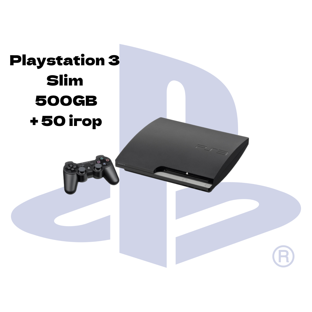 Sony Playstation 3 Slim 500 GB + ігри (БУ)