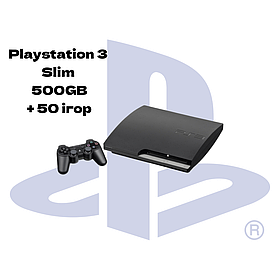 Sony Playstation 3 Slim 500 GB + ігри (БУ)