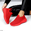 Яскраві червоні легкі текстильні жіночі кросівки у стразах колір на вибір, фото 5