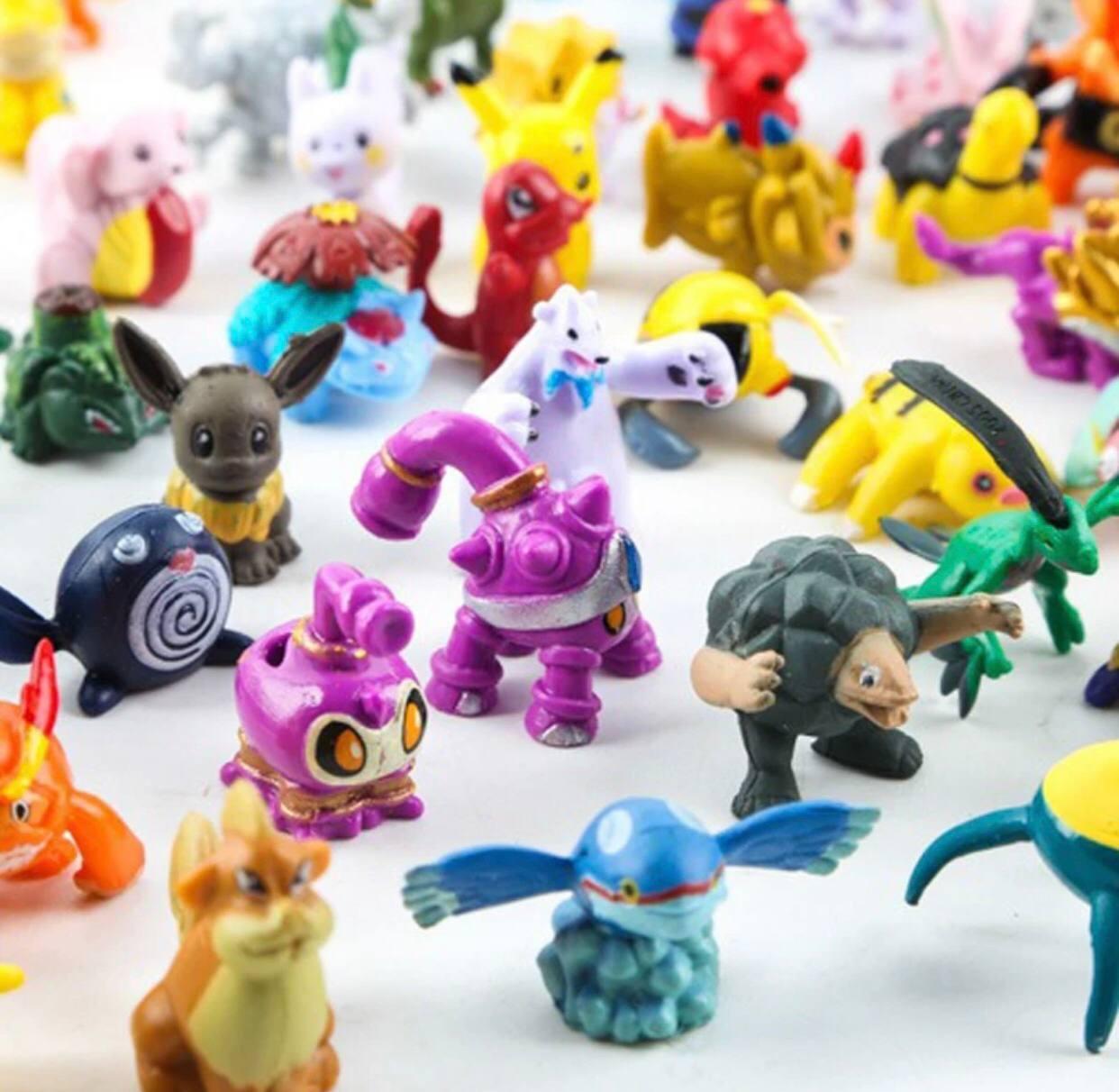 Набор фигурок Покемонов из мультфильма Пикачу 144 штуки из пластика, фигурки мини для детей герои Пикачу - фото 5 - id-p2104958948