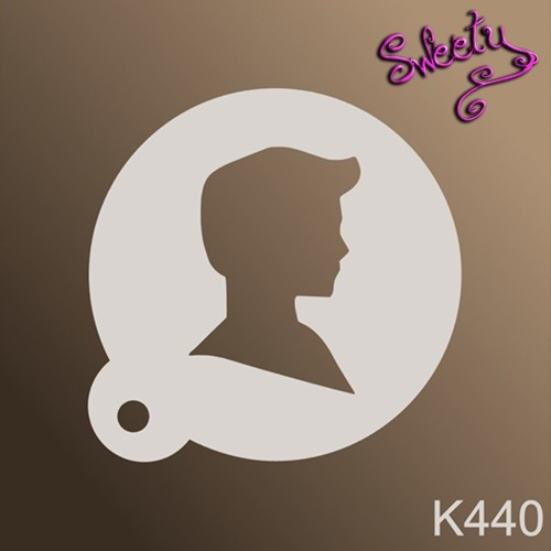 Трафарет для аквагриму багаторазові Кен, Stencils by Sweety, фото 1