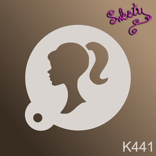 Трафарет для аквагриму багаторазові Барбі, Stencils by Sweety, фото 1