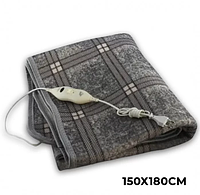 Простынь электрическая Electric Blanket 150х180 см (клетчатая, серая) LP