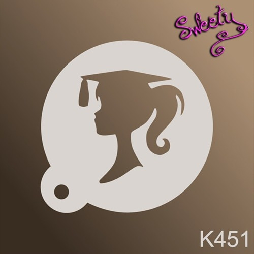 Трафарет для аквагриму багаторазові Барбі, Stencils by Sweety, фото 1