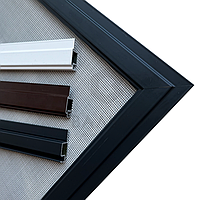 Москітна сітка Ексклюзив на металопластикові вікна, колір білий,коричневий,антрацит