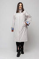 Жіночий весняний плащ великих розмірів M-1054 камея, розміри 56-72