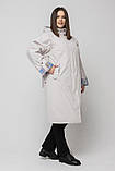 Жіночий весняний плащ великих розмірів M-1054 камея, розміри 56-72, фото 4