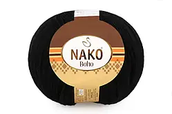 Пряжа Nako Boho (Бохо) -  217 чорний