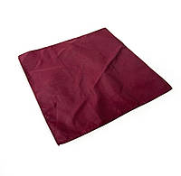 Платок класичний, в карман піджака, бордовий , 24х24 см, Відмінний стан