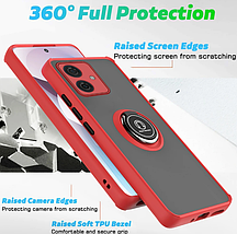 TPU чохол накладка Matte Ring Magnit для Motorola G54 жовтий, фото 4