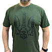 Футболка чоловіча "Тризуб Руни - Молитва" хакі, фото 2