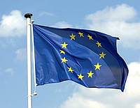 Прапор "Євросоюза", розмір: 150х90 см., прапор єс, прапор євросоюза з люверсами