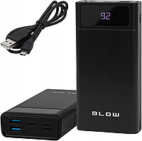 Портативное зарядное устройство power bank повербанк Blow 40000mAh Black Польша