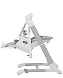 Дитячий стільчик для годування CARRELLO Cascata CRL-10303/1 Ash Grey Сірий | Стільчик-гойдалка, шезлонг, фото 3