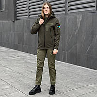 Женский тактический комплект куртка + штаны хаки