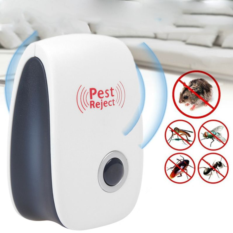 Електромагнітний ультразвуковий відлякувач мишей гризунів та комах комарів pest reject new для дачі PMX