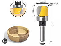 Фреза пазовая, фасонная для изготовления чаш/менажниц 19мм