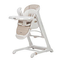 Детский стульчик для кормления CARRELLO Cascata CRL-10303/1 Cream Beige Бежевый | Стульчик-качеля, шезлонг
