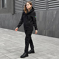 Женский тактический комплект куртка + штаны черный