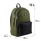 Рюкзак підлітковий GoPack Education Teens GO24-140L-3 хакі, фото 3